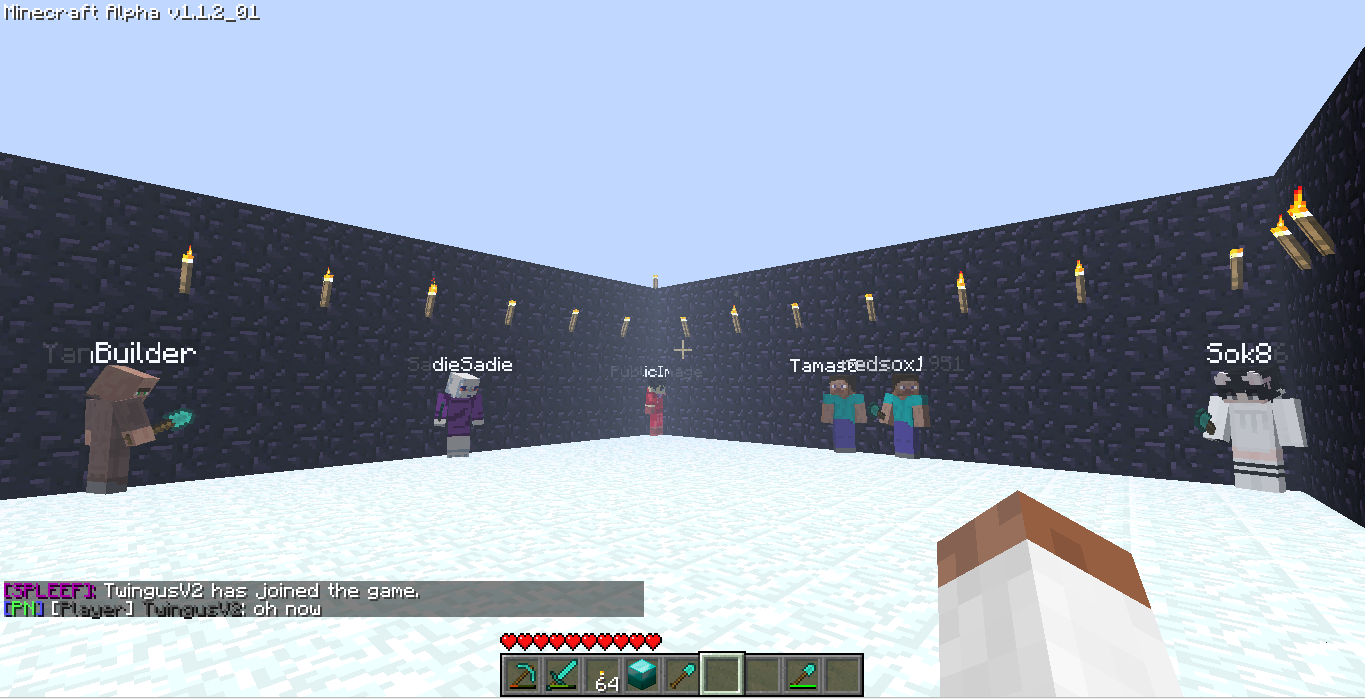 Players gathered in a PlanetNostalgia arena