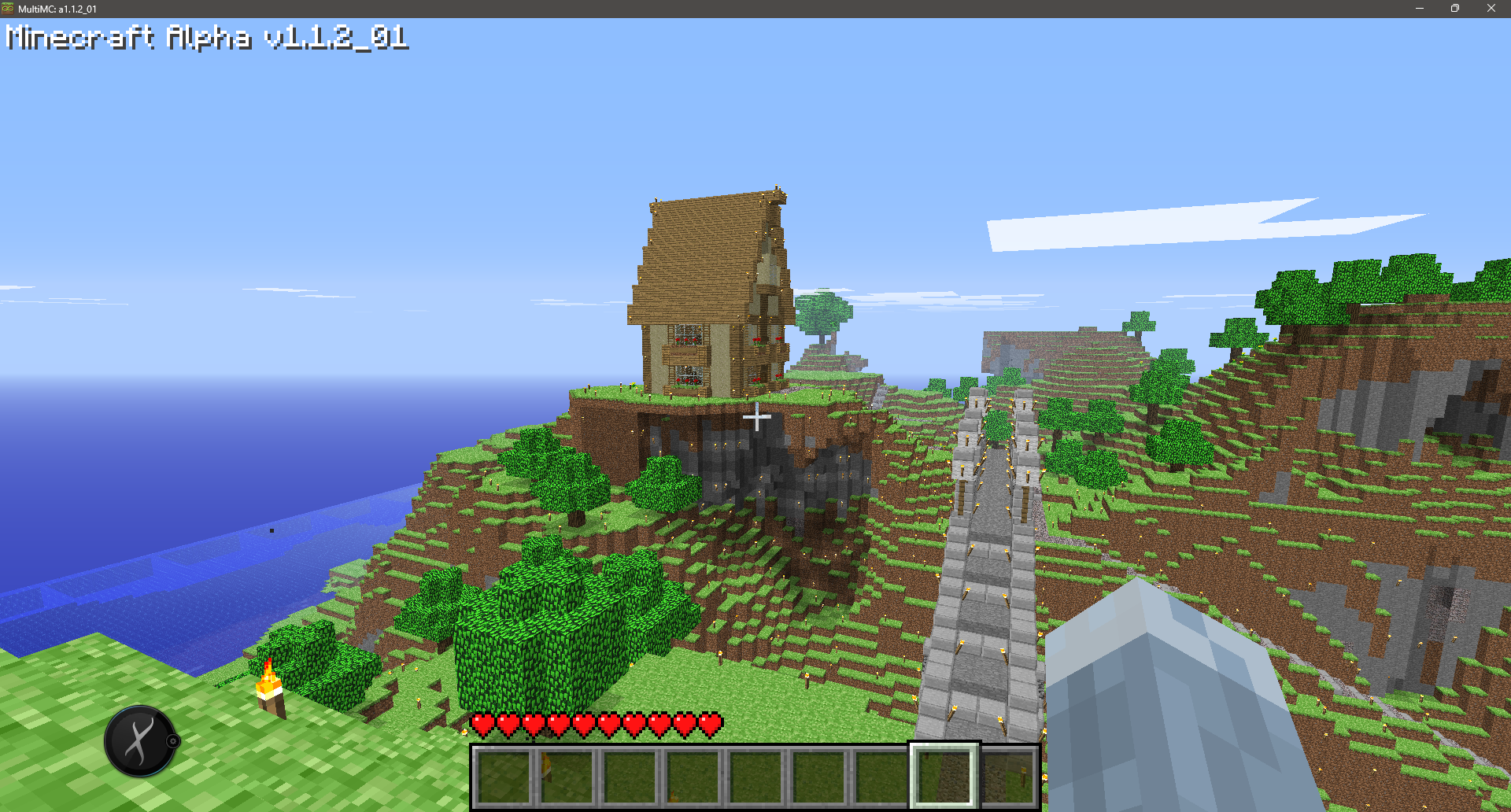 A house and bridge on the PlanetNostalgia server!!