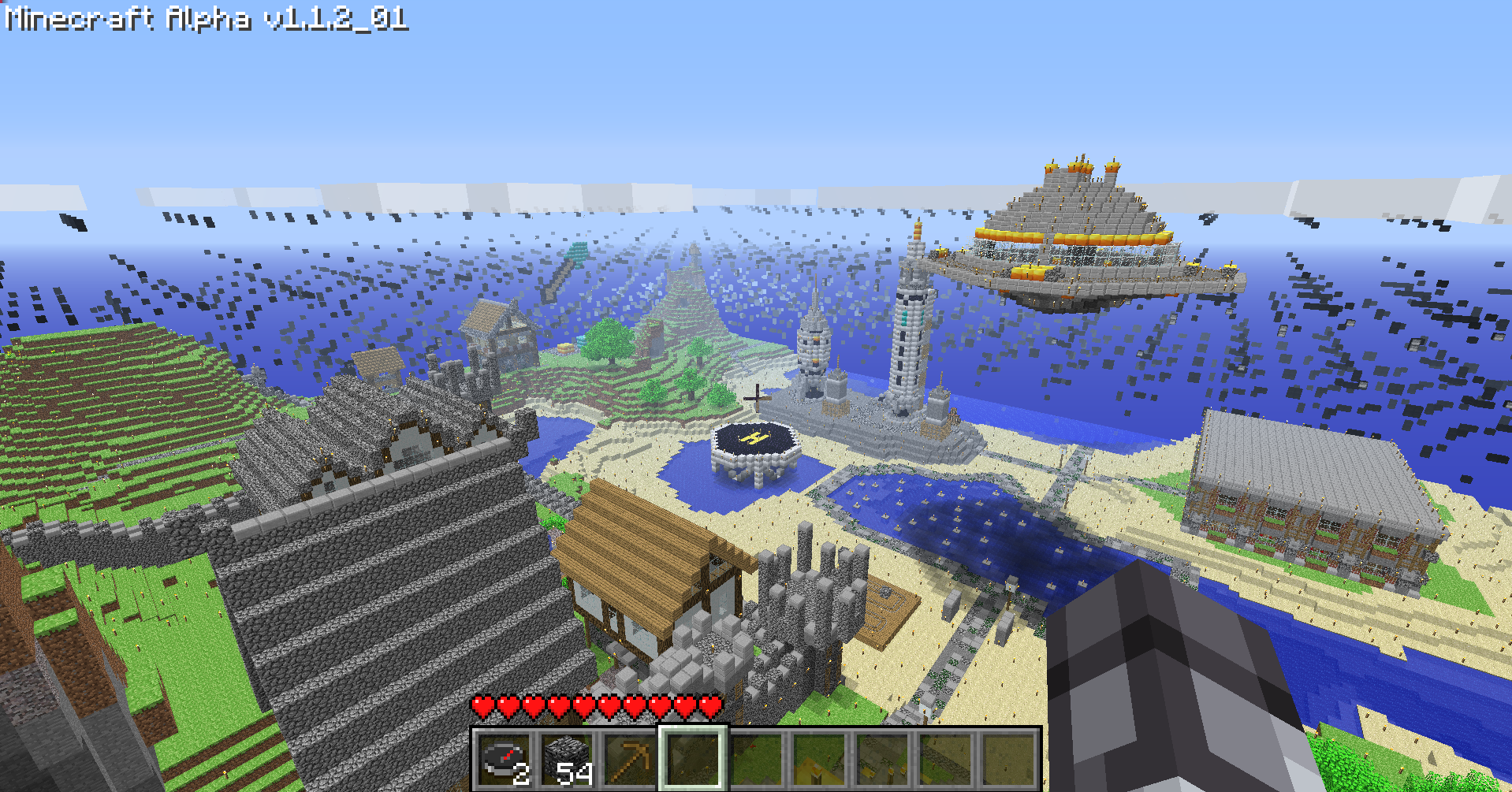 PlanetNostalgia Minecraft Alpha server spawn